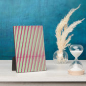 Plaque Photo Bandes circulaires en chaux et en rouge. (Côté)