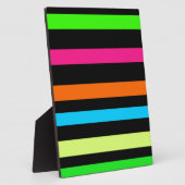 Plaque Photo Bandes de néon (Côté)