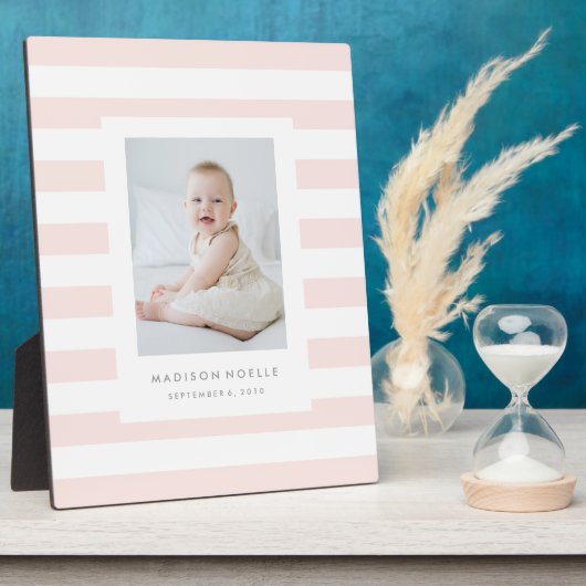 Plaque Photo Bandes simples (Côté)