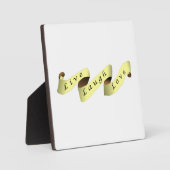 Plaque Photo Bannière Live Laugh Love (Recto)