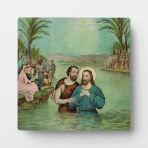 Plaque Photo Baptême de Jésus-Christ