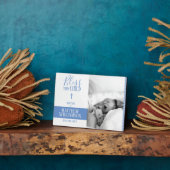 Plaque photo baptisée avec citation biblique (Côté)