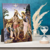 Plaque Photo Baptism of Jesus Christ By Léonard de Vinci (Côté)