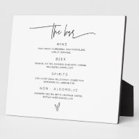 Bar Menu Mariage Boisson Signal Réception Décor G4