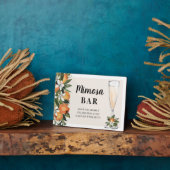 Plaque Photo Bar Orange Blossom Mimosa (Côté)