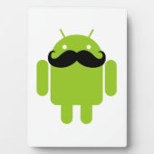 Plaque Photo Barbe Android Robot (Devant)