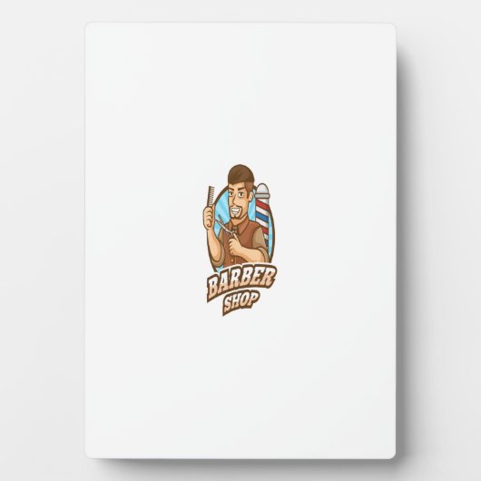 Plaque Photo barbier (Devant)