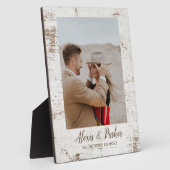 Plaque Photo Barnwood Rustic Country Wedding (Côté)