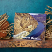 Plaque Photo Barrage Hoover en Arizona (Côté)