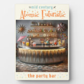 Plaque Photo Barre de parti futuriste atomique du milieu du siè (Devant)