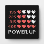 Plaque Photo Barre Power Up, Amusant, Gamer, Rétro, Geek, Nerd (Devant)
