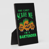 Plaque Photo Bartender Halloween (Côté)