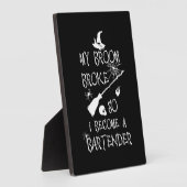 Plaque Photo Bartender Halloween (Côté)