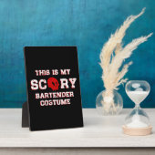 Plaque Photo Bartender Halloween (Côté)