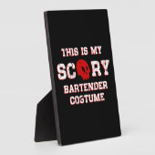 Plaque Photo Bartender Halloween (Côté)