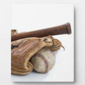 Plaque Photo Base-ball et bat (Devant)