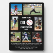 Plaque Photo Baseball 7 photo collage team name (Devant)