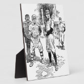 Plaque Photo Baseball : Joueurs (Côté)