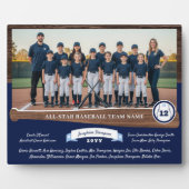 Plaque Photo Baseball Team Photo Roster Player Number & Name (Devant)