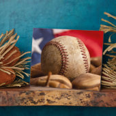 Plaque Photo Baseball vintage (Côté)