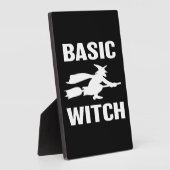 Plaque Photo Basic Witch drôle Halloween disant femmes (Côté)