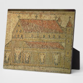 Plaque Photo basilique chrétienne, trottoir en mosaïque, époque (Côté)