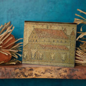 Plaque Photo basilique chrétienne, trottoir en mosaïque, époque (Côté)