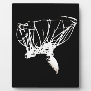 Plaque Photo Basket-ball Black White Pop Art