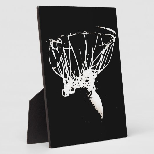 Plaque Photo Basket-ball Black White Pop Art (Côté)