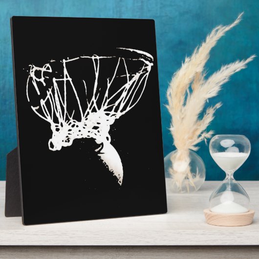 Plaque Photo Basket-ball Black White Pop Art (Côté)