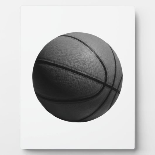 Plaque Photo Basket-ball noir et blanc (Devant)