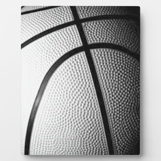 Plaque Photo Basket-ball noir et blanc (Devant)