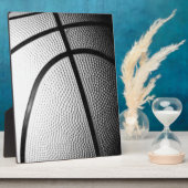 Plaque Photo Basket-ball noir et blanc (Côté)