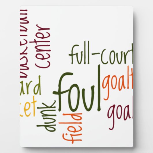 Plaque Photo Basketball Game Beautiful texte extraordinaire cit (Devant)