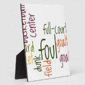 Plaque Photo Basketball Game Beautiful texte extraordinaire cit (Côté)