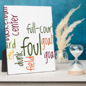 Plaque Photo Basketball Game Beautiful texte extraordinaire cit (Côté)