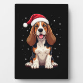 Plaque Photo Basset Hound Christmas Tank Top (Devant)