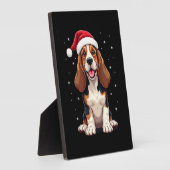 Plaque Photo Basset Hound Christmas Tank Top (Côté)