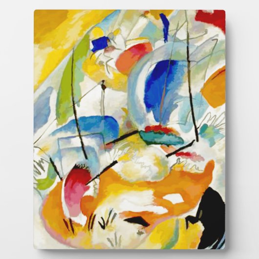 Plaque Photo Bataille maritime de Kandinsky 1913 (Devant)