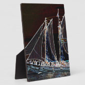 Plaque Photo Bateau à voile - Photo Abstraite (Côté)