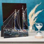 Plaque Photo Bateau à voile - Photo Abstraite (Côté)