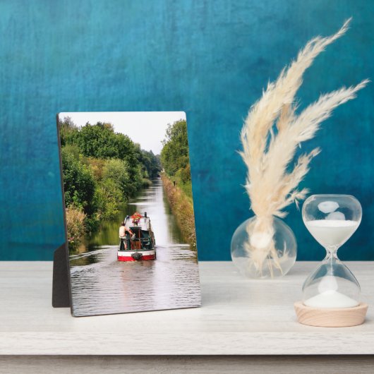 PLAQUE PHOTO BATEAUX DE CANAL (Côté)