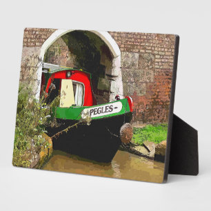 PLAQUE PHOTO BATEAUX DE CANAL