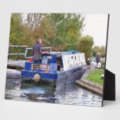 PLAQUE PHOTO BATEAUX DE CANAL (Côté)