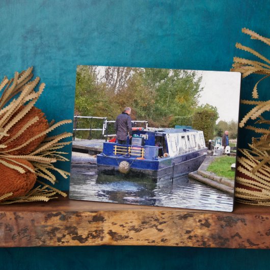 PLAQUE PHOTO BATEAUX DE CANAL (Côté)