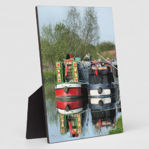 PLAQUE PHOTO BATEAUX DE CANAL