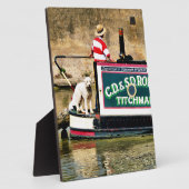 PLAQUE PHOTO BATEAUX DE CANAL (Côté)