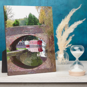 PLAQUE PHOTO BATEAUX DE CANAL