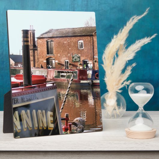 PLAQUE PHOTO BATEAUX DE CANAL (Côté)