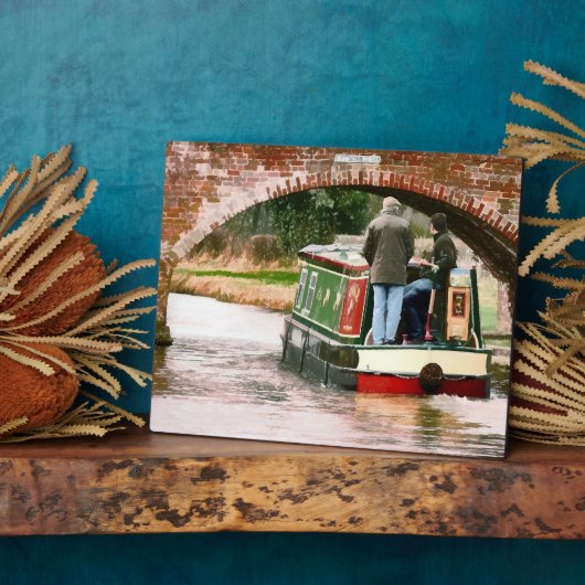 PLAQUE PHOTO BATEAUX DE CANAL (Côté)